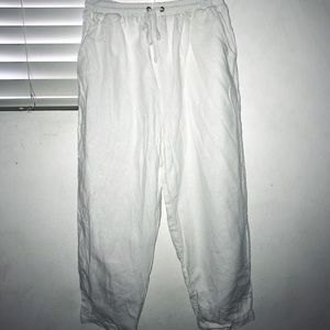White Casual Pants